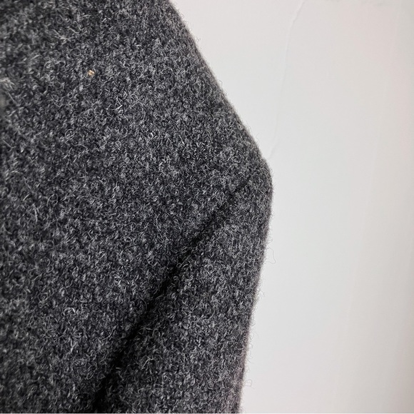Vintage Harris tweed wool sport coat blazer black grey  classic 44R - Picture 4 of 12